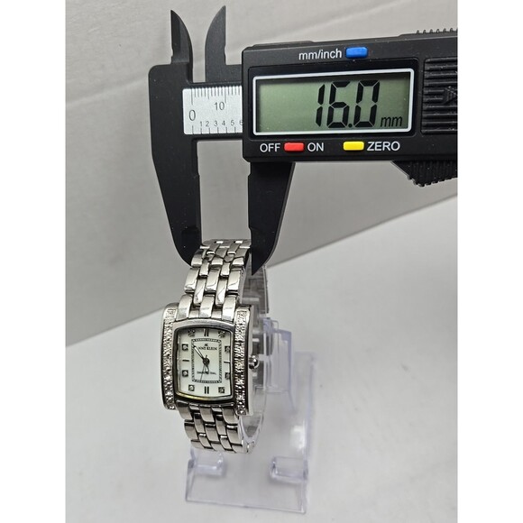 Anne Klein Diamond Dial Quartz Womens Watch Tank Bracelet New Battery 10/9089 - Picture 6 of 11